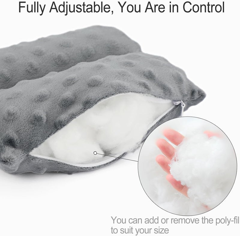 HapiPoppy Port Pillows Chemo Port Pillow for Seatbelt Chest Protector Chemo Patients Pacemaker Heart Surgery Recovery Support Cushion Gifts Women Minky Dot Dark Gray - Image 5